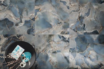 Grès cérame Tagina Onice Reale Oceano mat 60 x 120 cm, rectifié