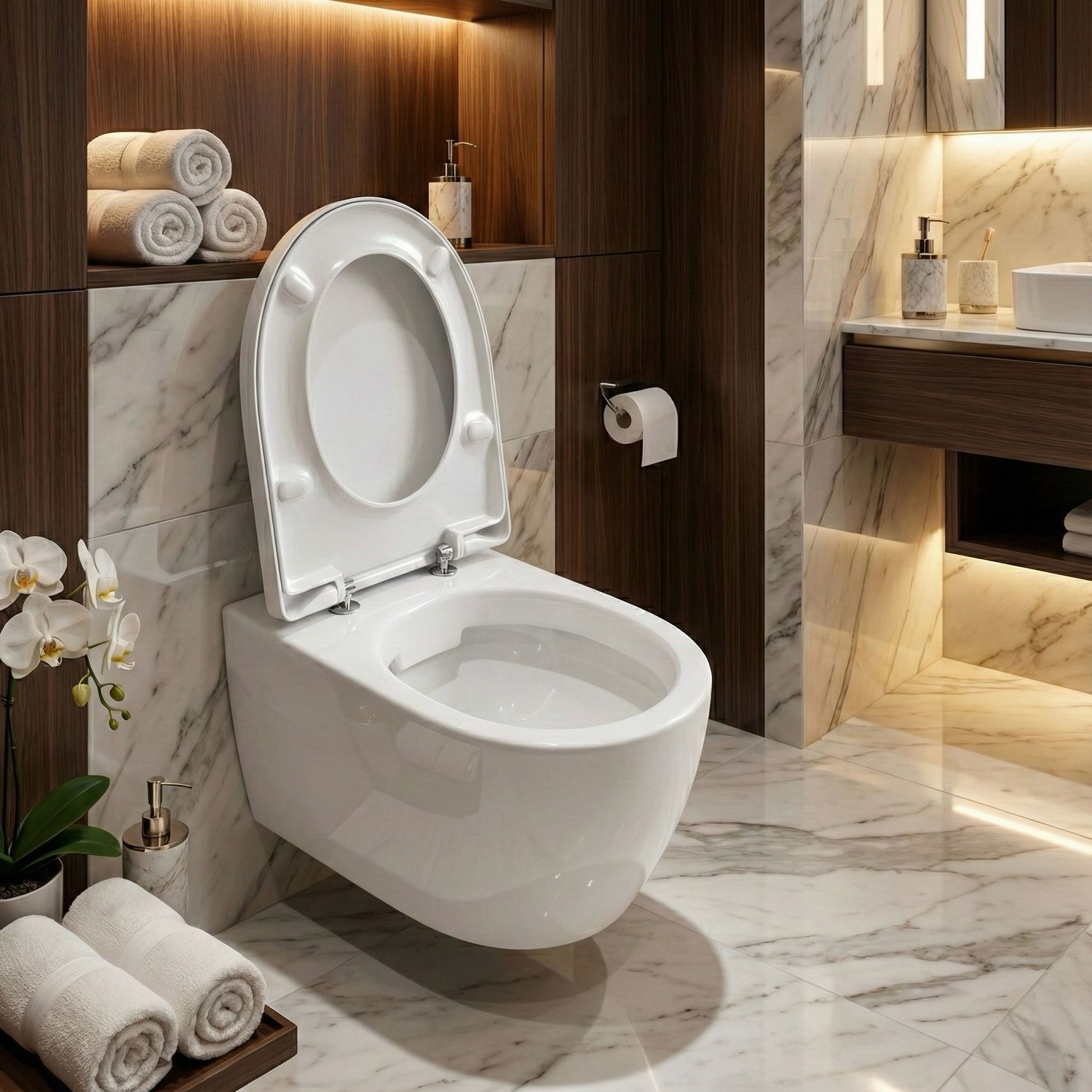 Geberit iCon Rimfree Wall-Hung Toilet Pack with Antibacterial Soft-Close Seat and Lockable, Detachable Hinges