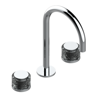 Mélangeur de lavabo 3 trous THG avec vidage pour serrage marbre - Collection "New Paradise"