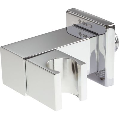 Deante Cascada Square Connection Elbow with Chrome Hand Shower Holder