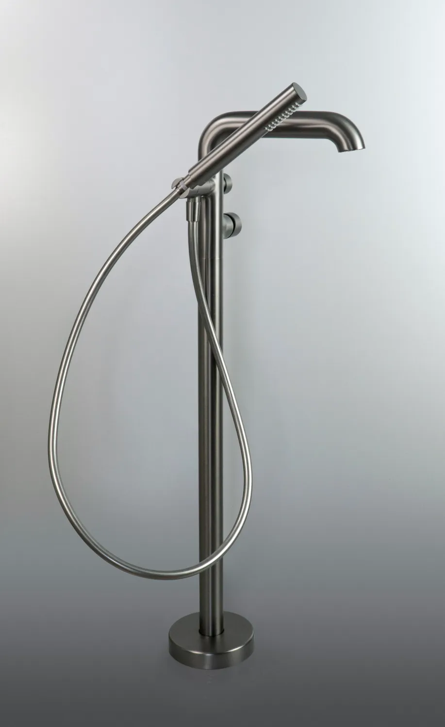 Bath/Shower Mixer Deante Silia for Floor Mounting in Titanium