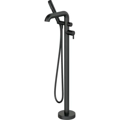 Bath/Shower Mixer Deante Silia for Floor Installation in Matte Black