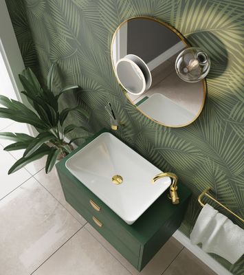 Bonde de lavabo Deante click-clac en doré poli