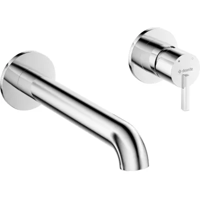 Deante Silia 208 mm Built-in Basin Mixer without Waste in Chrome