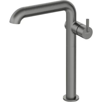 High-Rise Basin Mixer Deante Silia 265 without Drain in Titanium