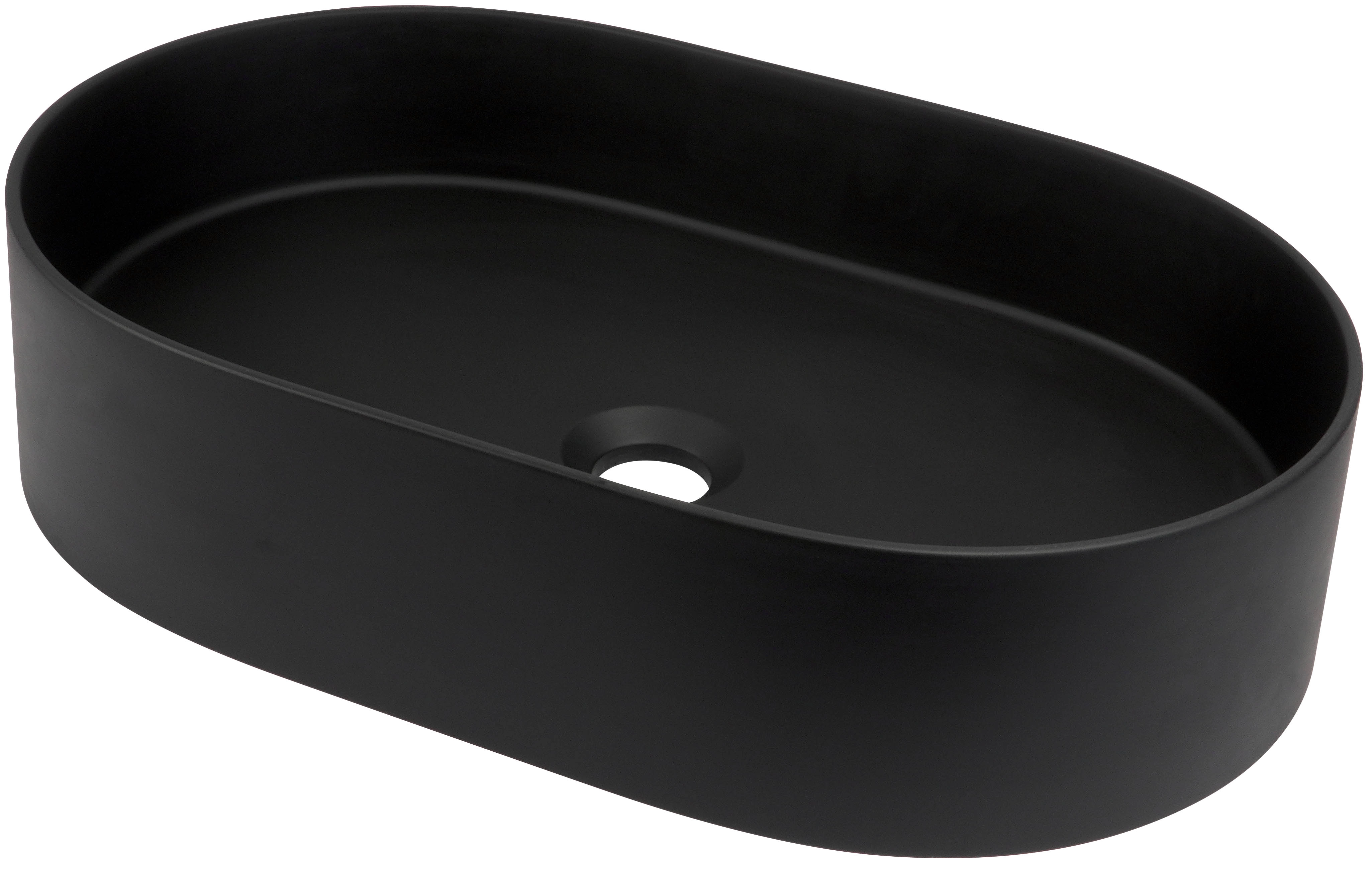 Vasque à poser ovale Deante Silia 55 x 35 cm en noir mat - vue 2