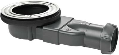 Bonde de douche Wirquin extra-plate Slim+ pour receveur de douche sans dôme - débit d'évacuation 33 L/min