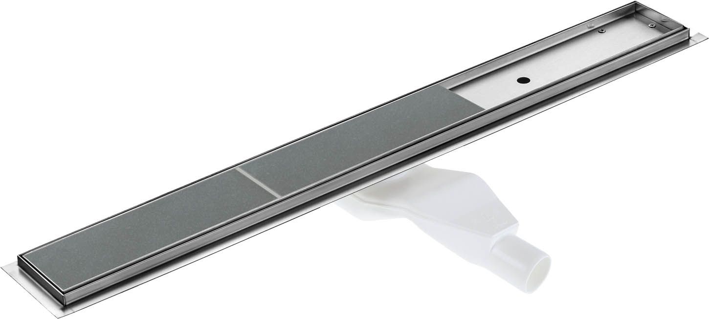 Deante 60 cm Shower Drain with Reversible Grate Ready to Tile or Brushed Stainless Steel