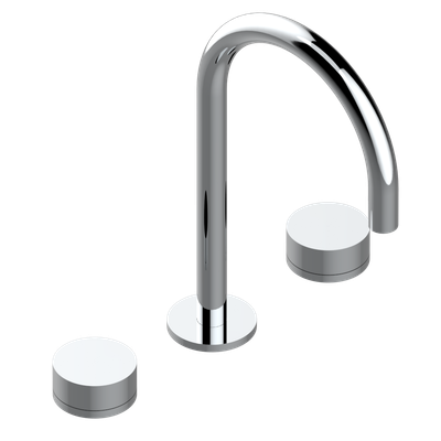 Mélangeur de lavabo 3 trous THG avec vidage pour serrage marbre - Collection "Yoko"
