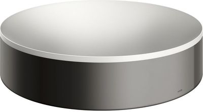 Vasque à poser AXOR Suite circulaire diamètre 40 cm, en noir chromé poli