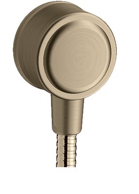Coude de raccordement FixFit Rond AXOR Montreux en nickel brossé