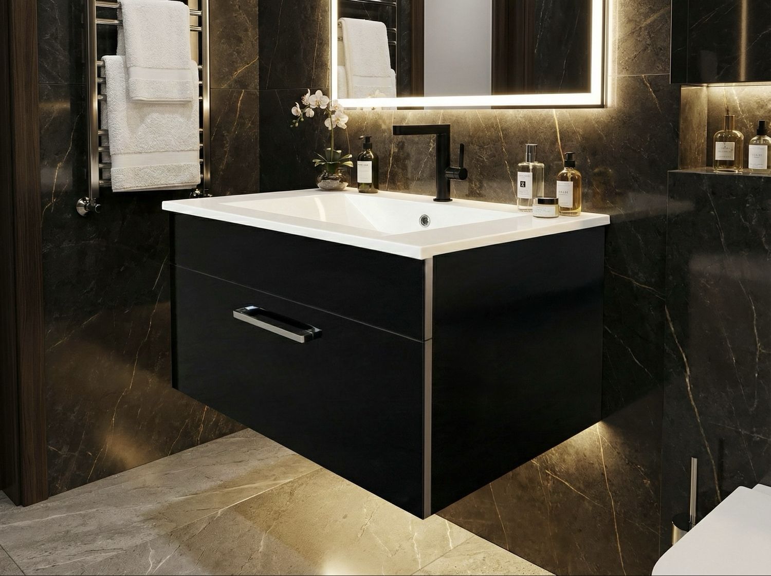 Bathroom Furniture Comete 72 cm with One Drawer (without Basin)