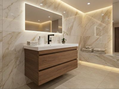 Bathroom Furniture Spazio 90 cm with Two Drawers (without Basin)