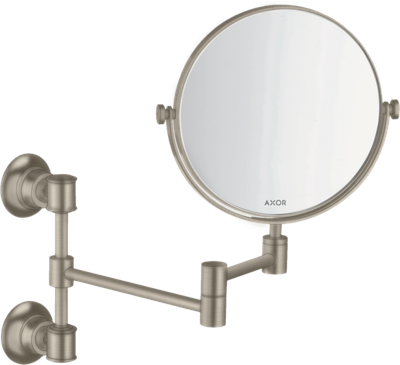 Miroir de rasage AXOR Montreux en nickel brossé