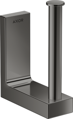 Porte-papier réserve WC Axor Universel Rectangulaire en noir chromé poli