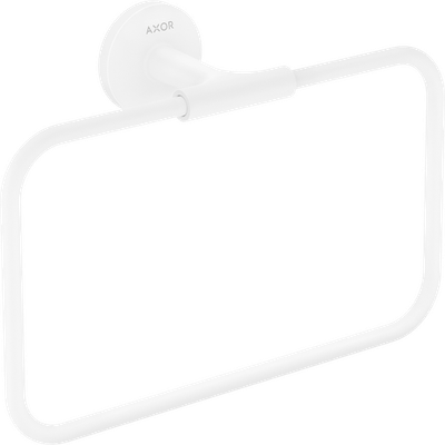 Anneau porte-serviettes Axor Universel Circulaire en blanc mat