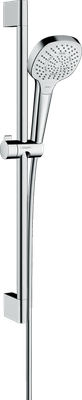 Barre de douche Hansgrohe avec douchette à main Croma Select E 3 jets EcoSmart et flexible Comfortflex