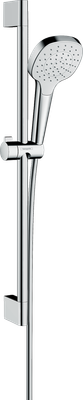 Barre de douche Hansgrohe avec douchette à main Croma Select E et flexible Comfortflex