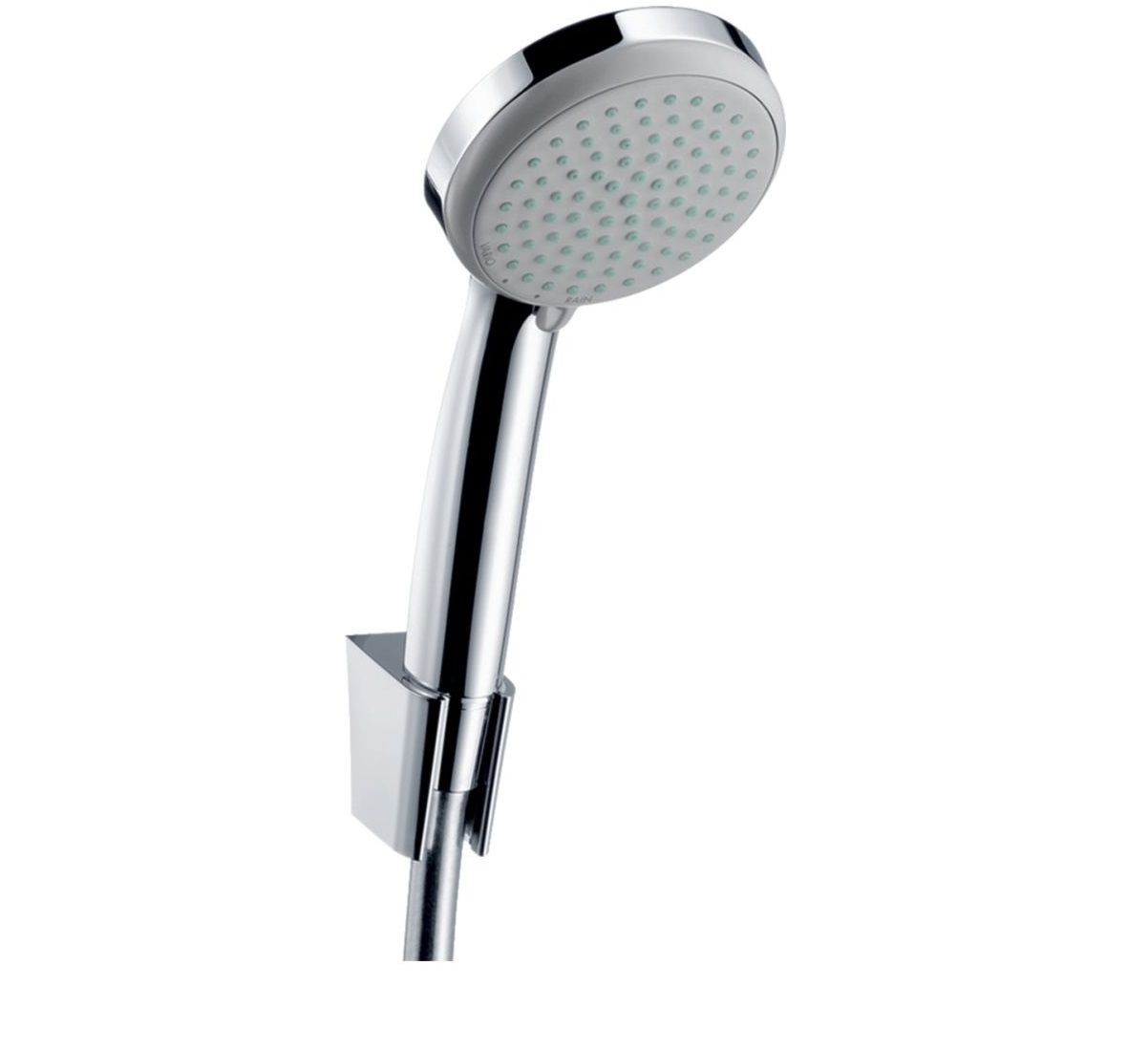 Support mural Hansgrohe avec douchette à main Croma Vario et flexible Isiflex