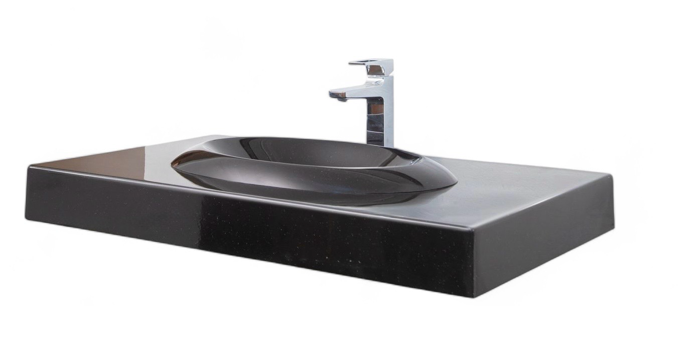 Plan AquaStone 90 cm granité noir - vue 4