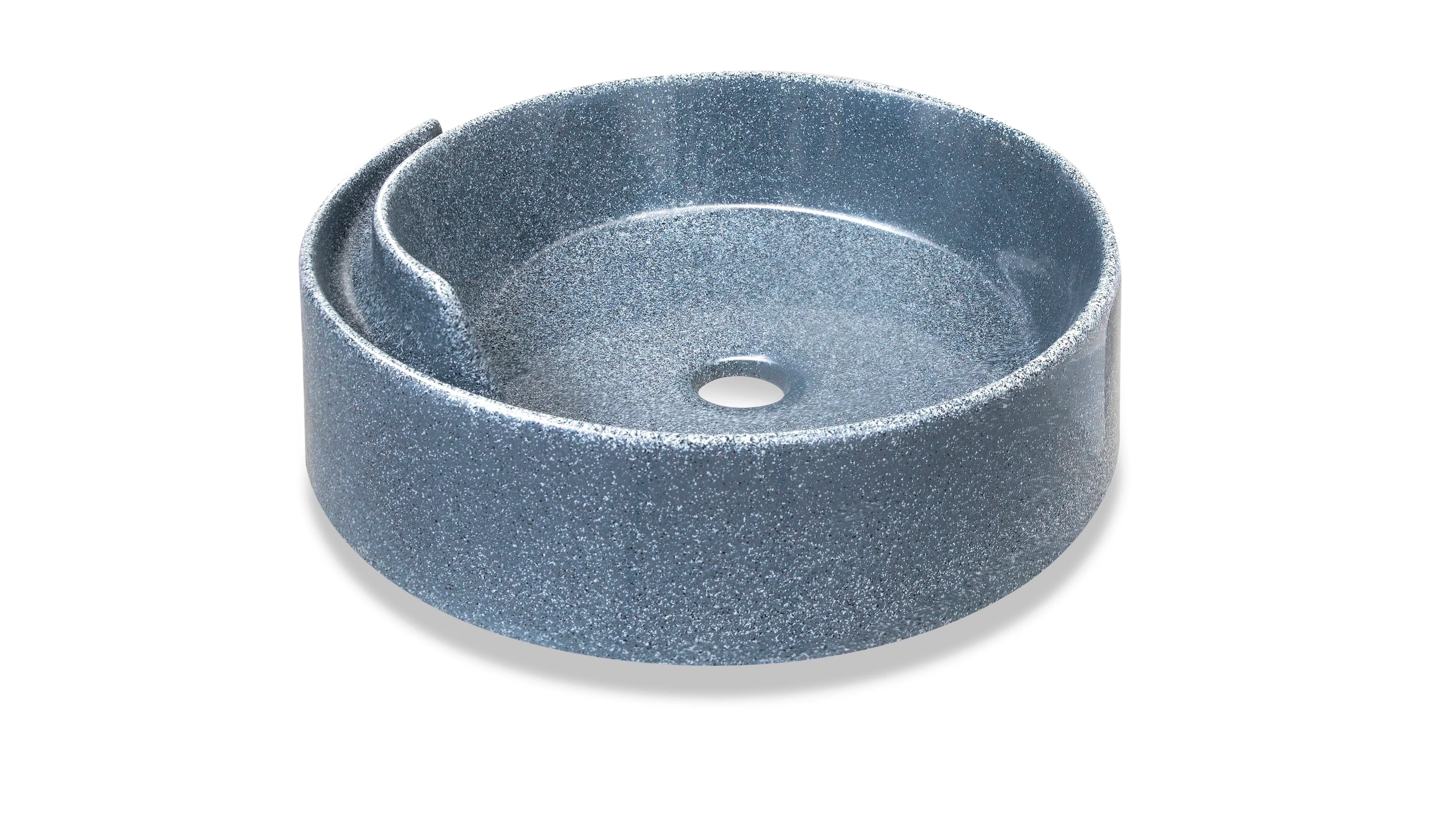 Bol à poser "Arobase" 40 cm granité gris - vue 5