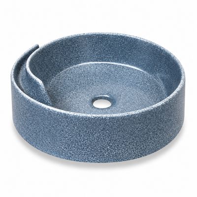 Bol à poser "Arobase" 40 cm granité gris