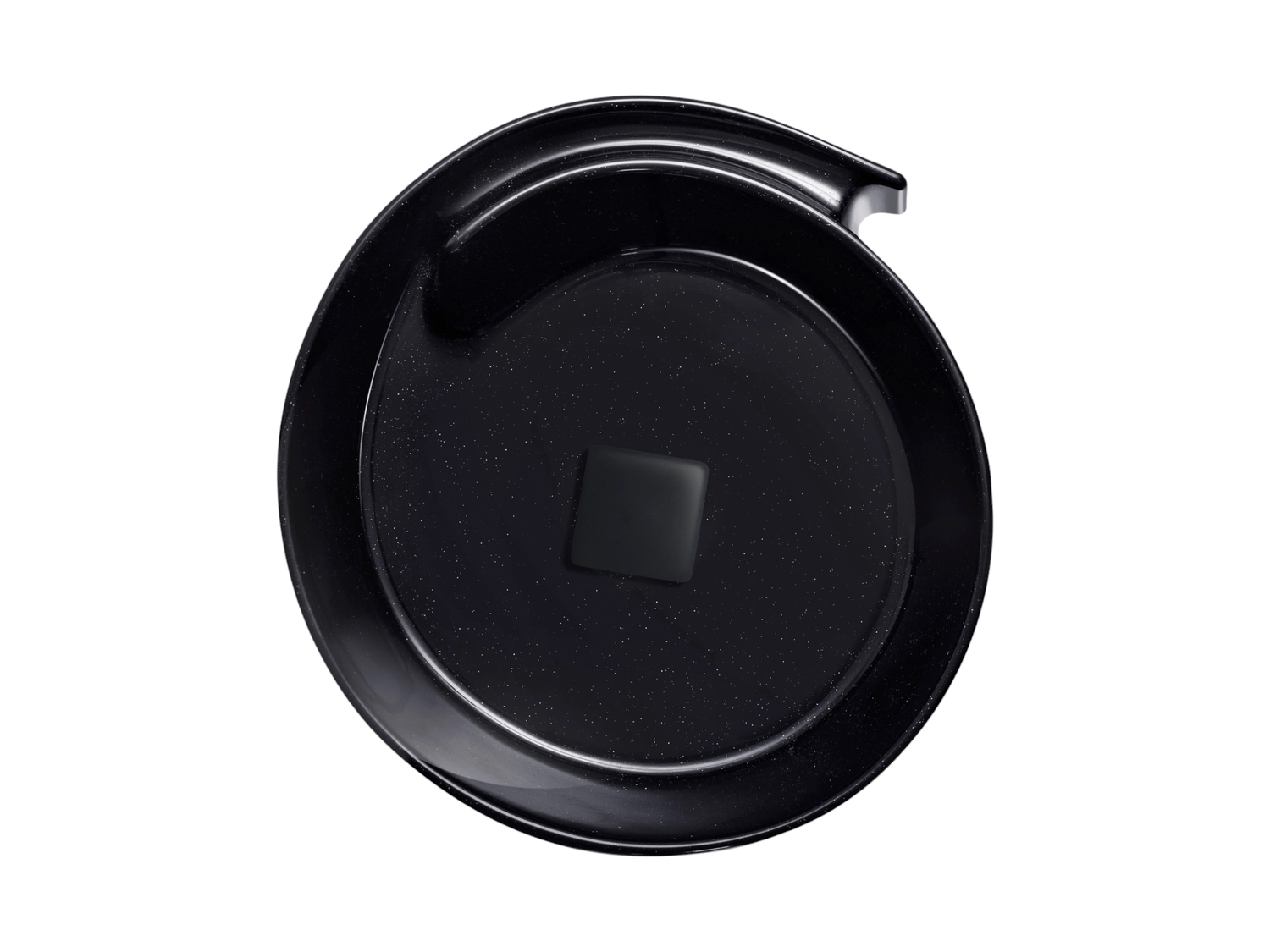 Countertop basin "Arobase" 40 cm black granite — Product view 4