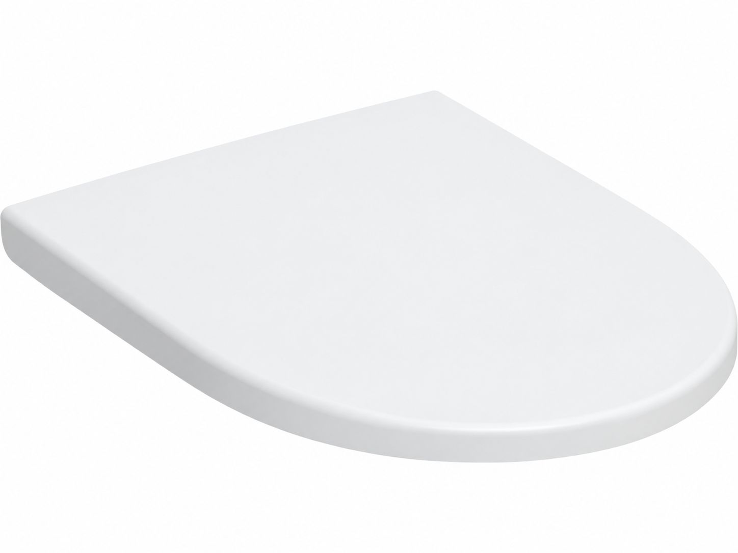 Abattant antibactérien WC Geberit iCon en blanc mat à abaissement automatique