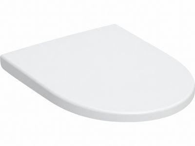 Abattant antibactérien WC Geberit iCon en blanc mat à abaissement automatique