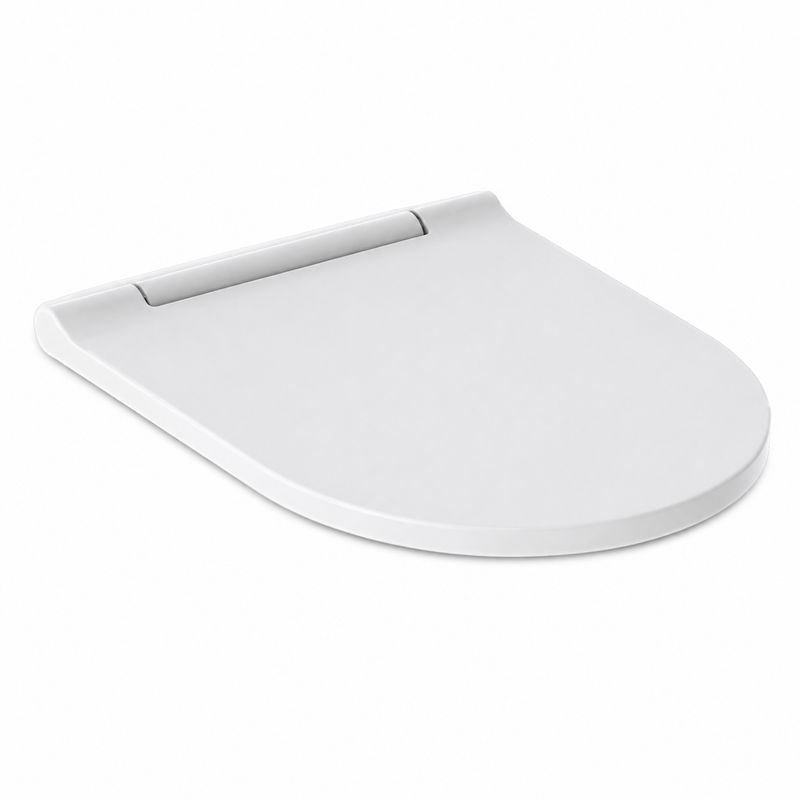 Abattant antibactérien WC Geberit One à abaissement automatique, cache blanc alpin