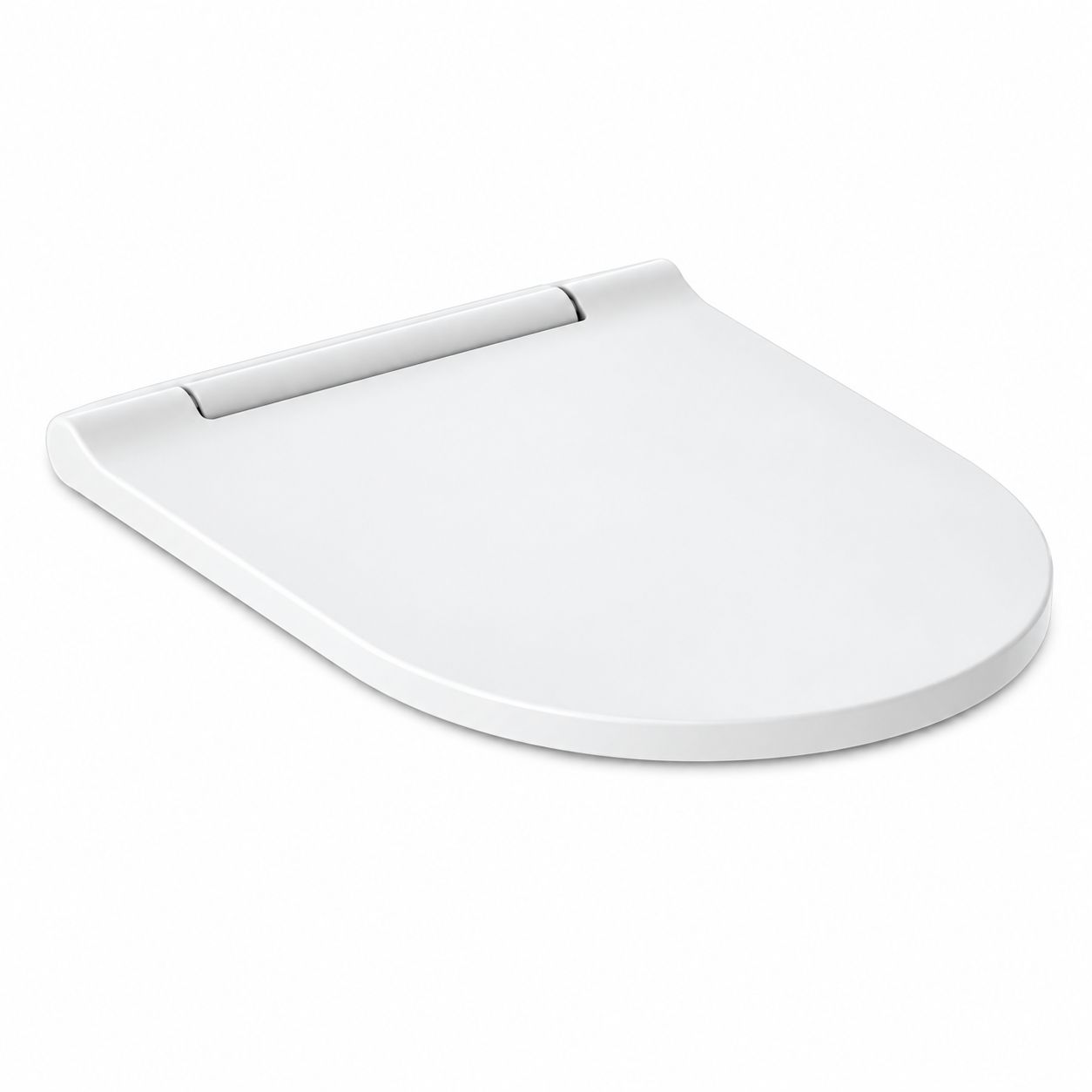 Abattant antibactérien WC Geberit One à abaissement automatique, cache blanc alpin