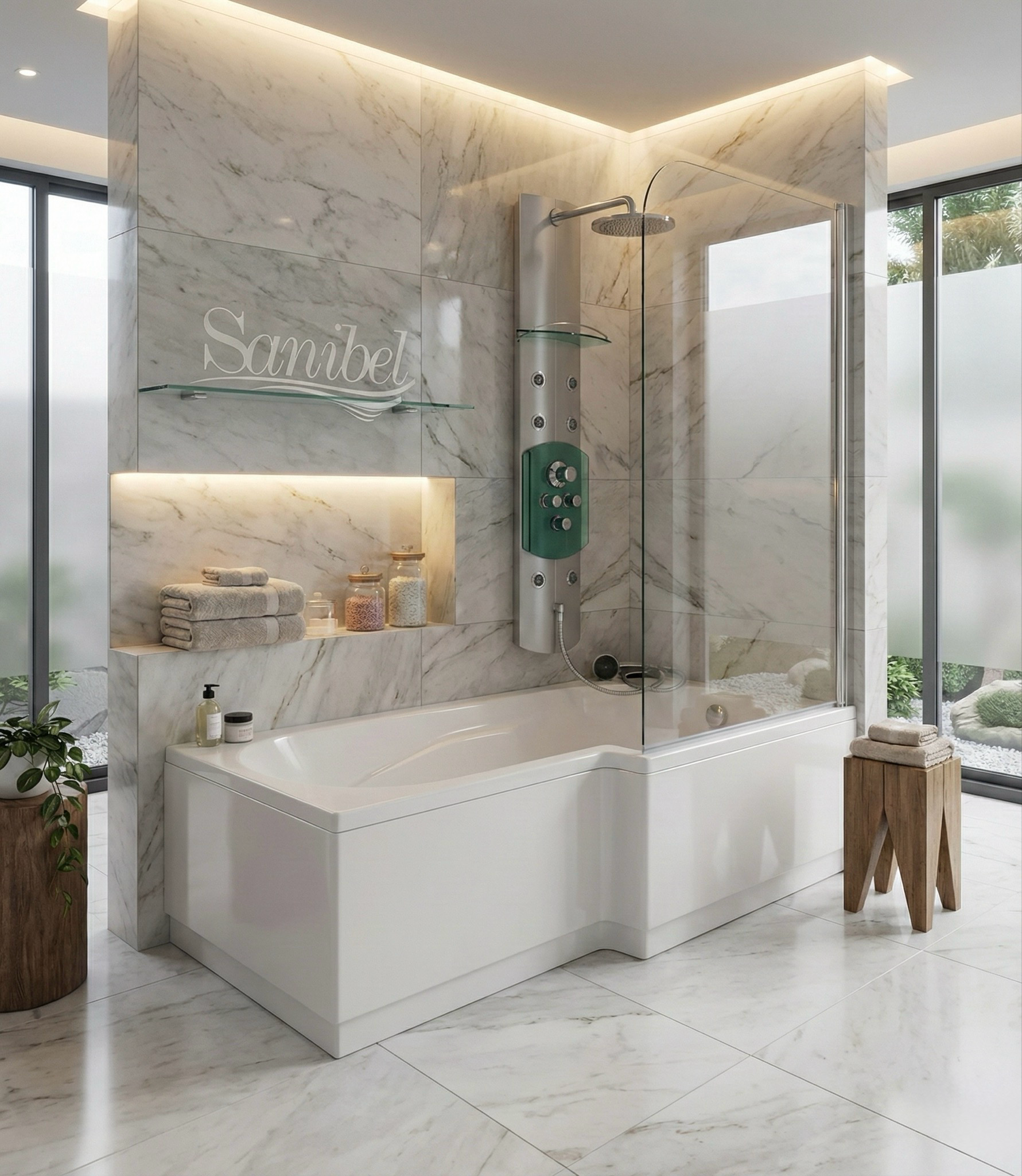 Baignoire Twin 160 x 85 cm droite - vue 5