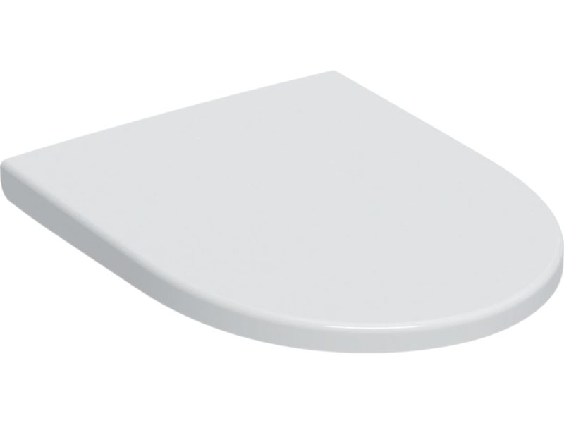 Abattant antibactérien WC Geberit iCon en blanc à abaissement automatique