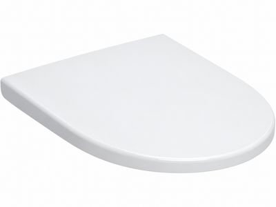 Abattant antibactérien WC Geberit iCon en blanc à abaissement automatique