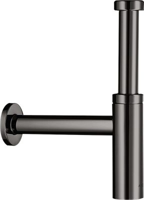 Siphon de lavabo Flowstar S Axor en noir chromé poli