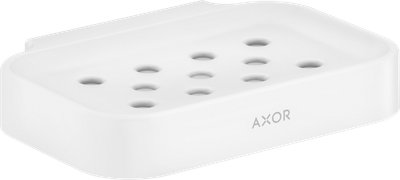 Porte savon Axor Universel Circulaire en blanc mat Porte savon Axor Universel Circulaire en blanc mat