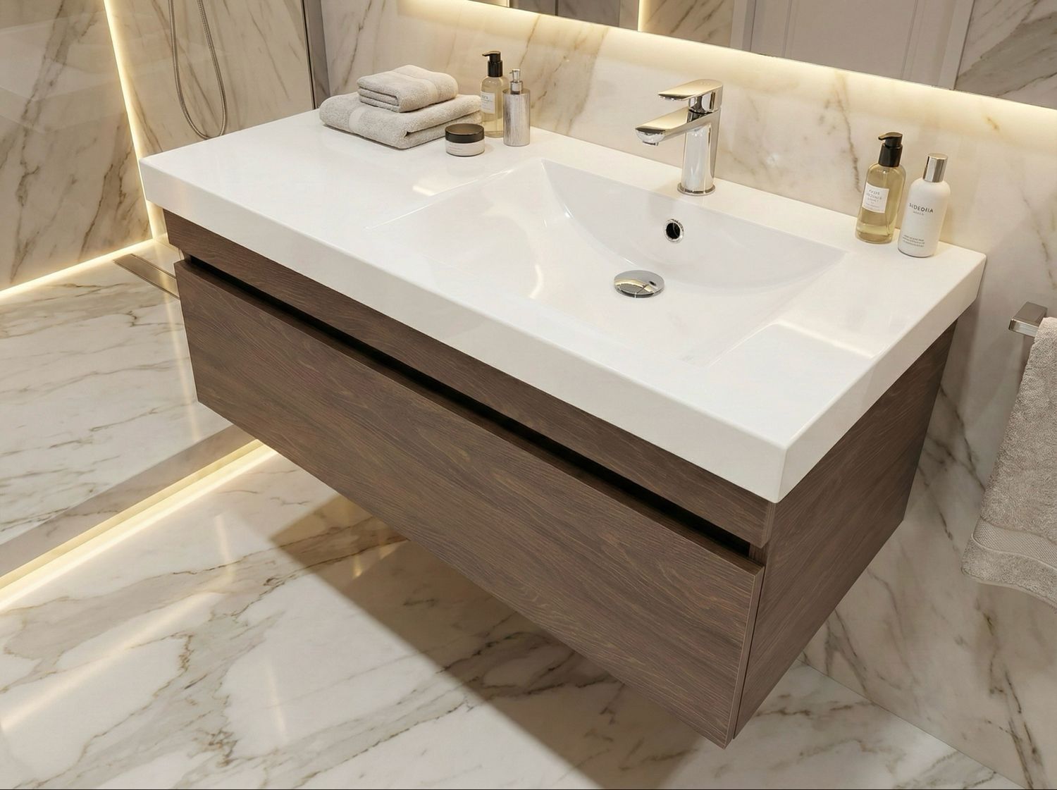 Bathroom Furniture Spazio 100 cm with One Drawer (Without Basin)