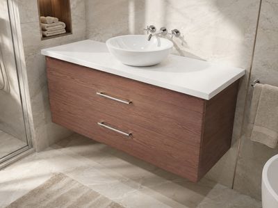Bathroom Furniture Stone 120 cm with Two Drawers (without Basin)
