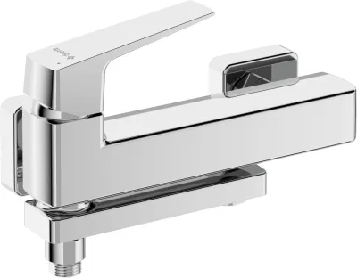 Bath/Shower Mixer Deante Blur with Foldable Spout in Chrome