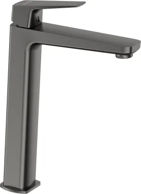 High Spout Basin Mixer Deante Blur 226 without Drain in Titanium High Spout Basin Mixer Deante Blur 226 without Drain in Titanium