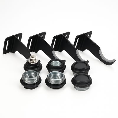 Kit de montage Fondital en noir mat pour radiateurs en aluminium