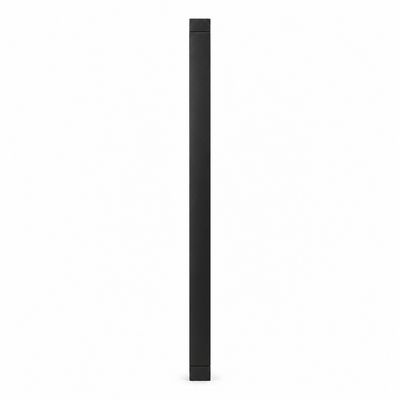 Elément de radiateur décoratif en aluminium moulé Fondital GARDA S (entraxe 160 cm / épaisseur 9 cm) en noir mat
