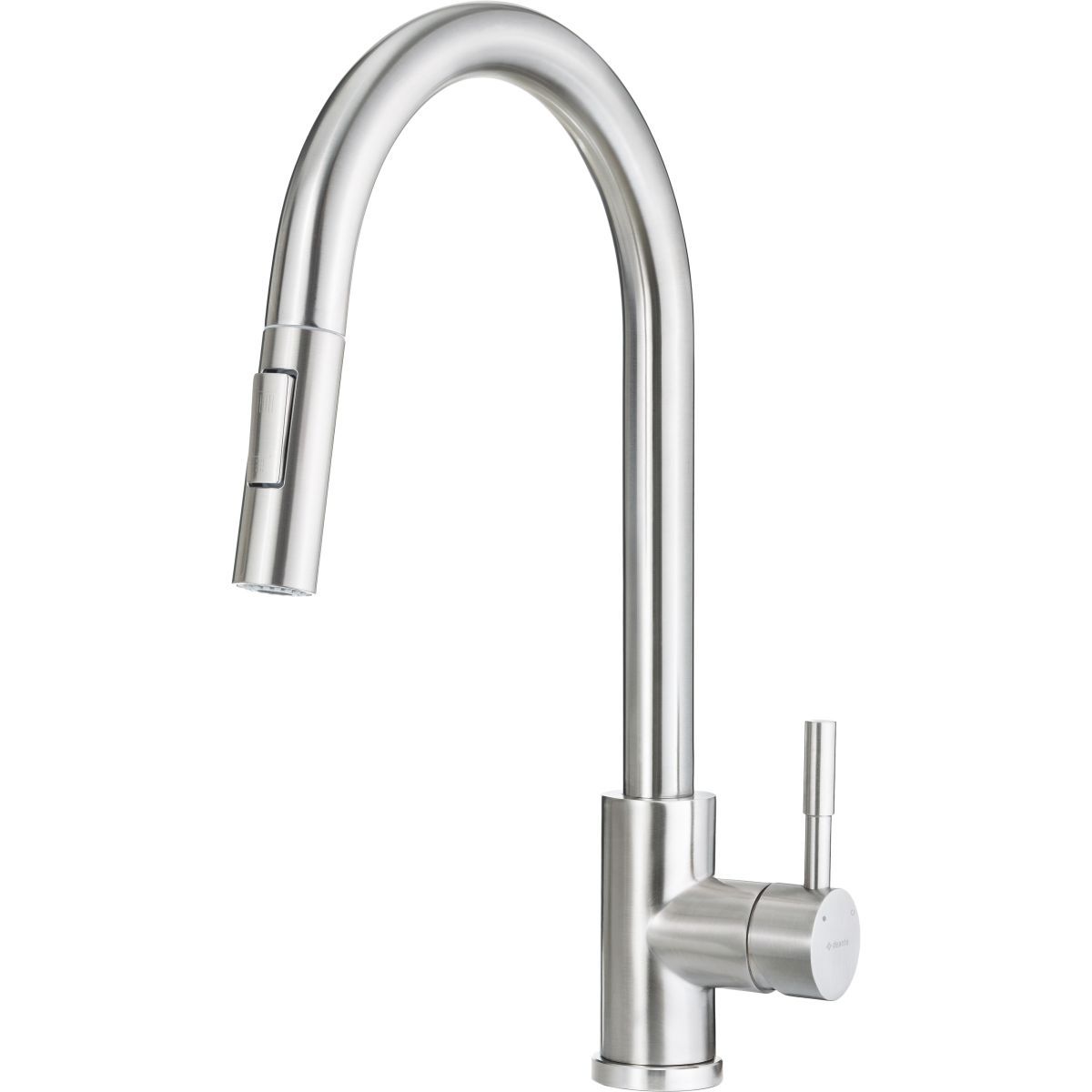 Mitigeur de cuisine Deante Lima avec douchette extractible en acier  brossé 2 jets