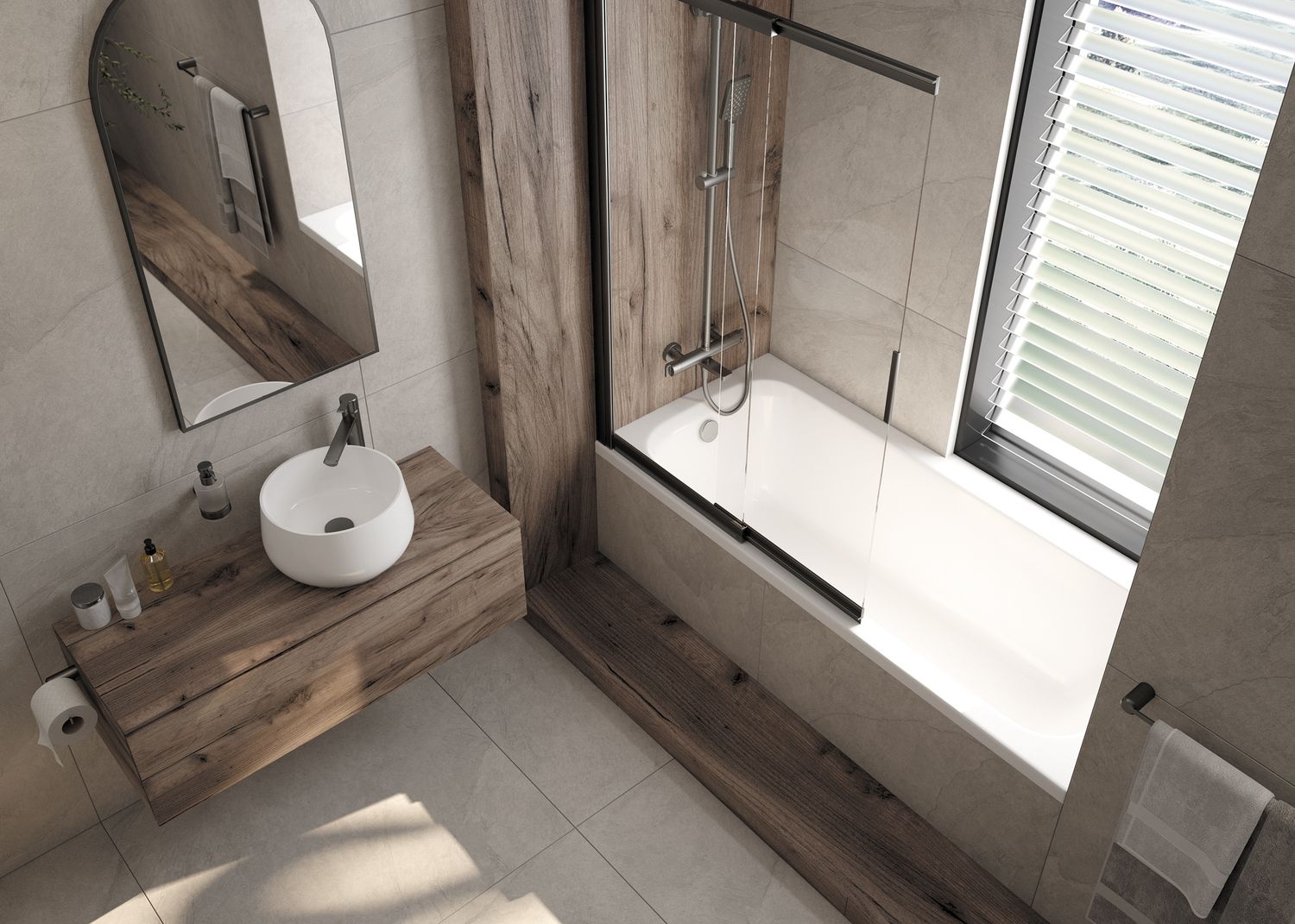 Distributeur de savon liquide Deante Arnika en titane — vue 5
