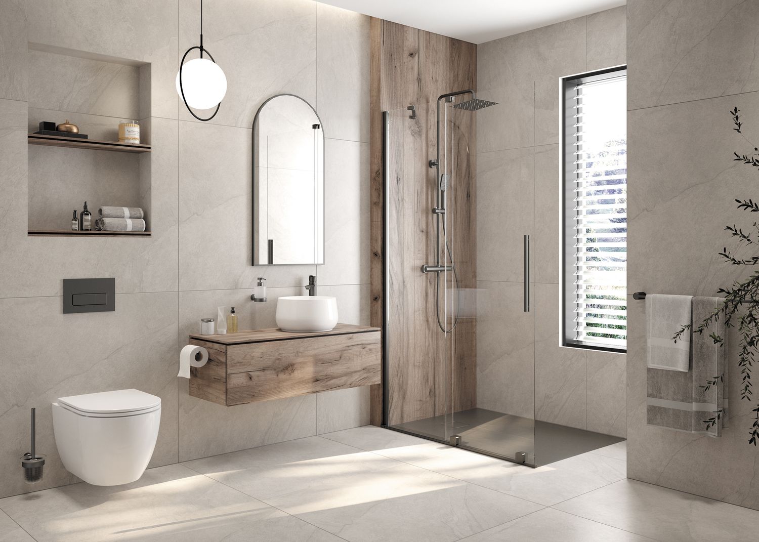 Liquid Soap Dispenser Deante Arnika in Titanium