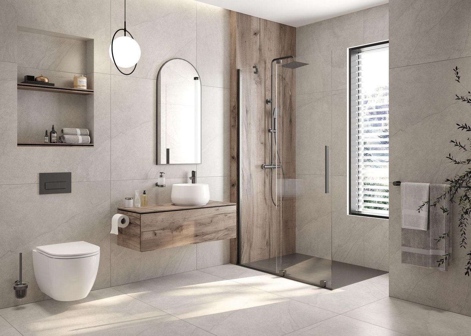Liquid Soap Dispenser Deante Arnika in Titanium