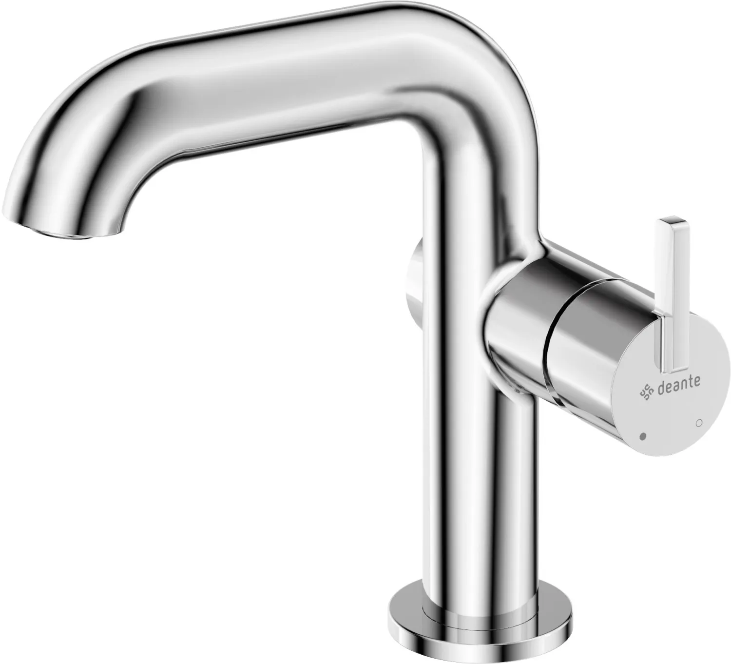 Mitigeur de lavabo Deante Silia 128 sans bonde en chromé