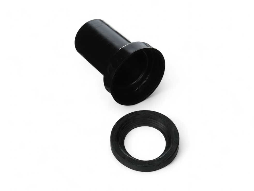 Geberit Connection Sleeve for Wall-Hung Toilet, Length 18.5 cm with O-Ring