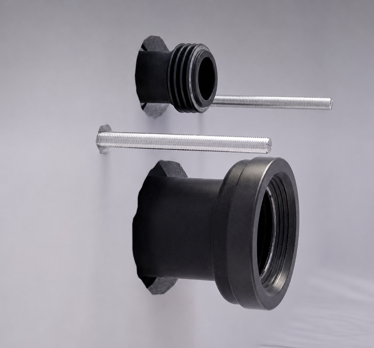 Manchon de raccordement Geberit pour WC suspendu longueur 18,5 cm avec joint torique - vue 2