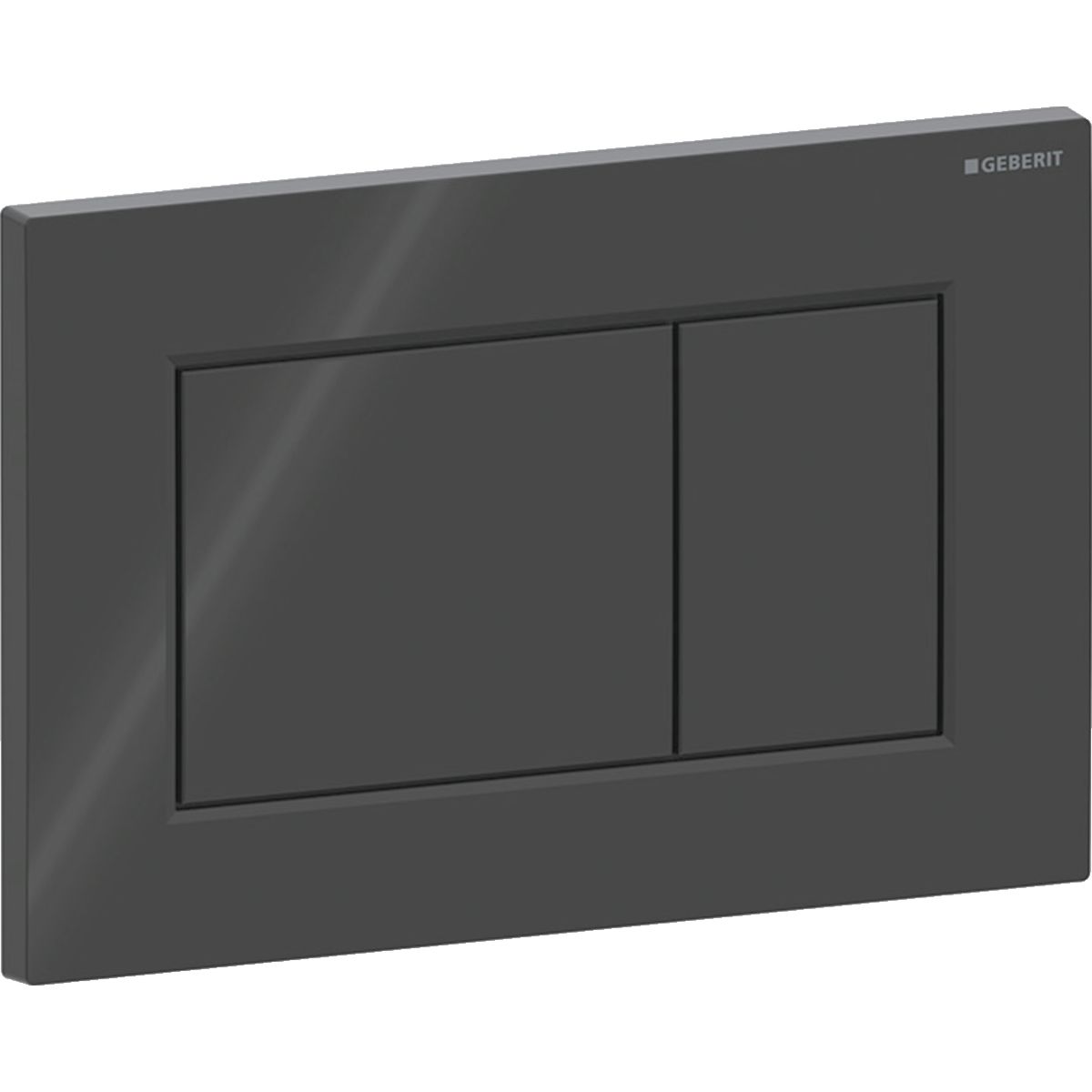 Geberit Sigma01 Square Flush Plate / Black